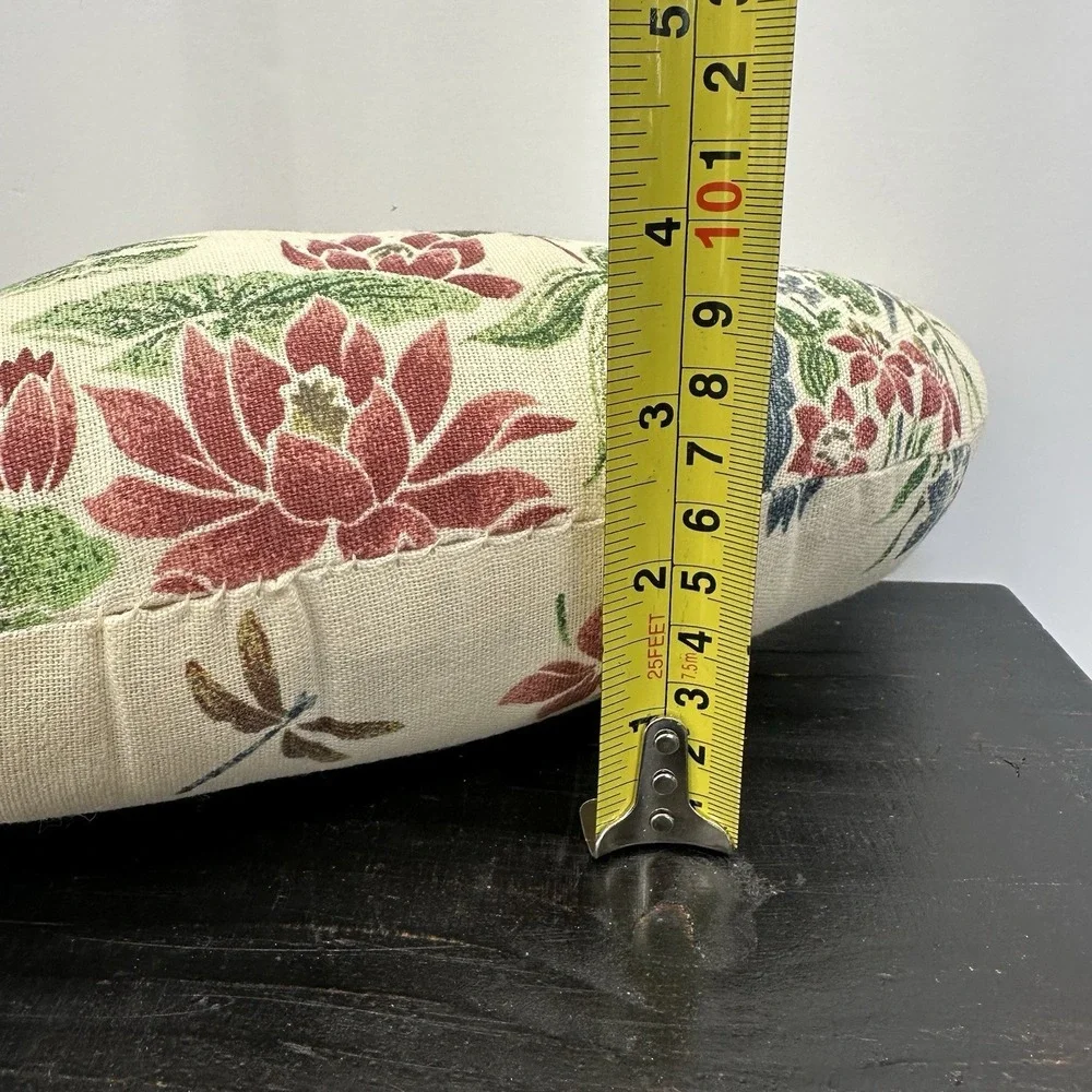 Handmade Duck Cloth Floral Lily Pads Fabric 12